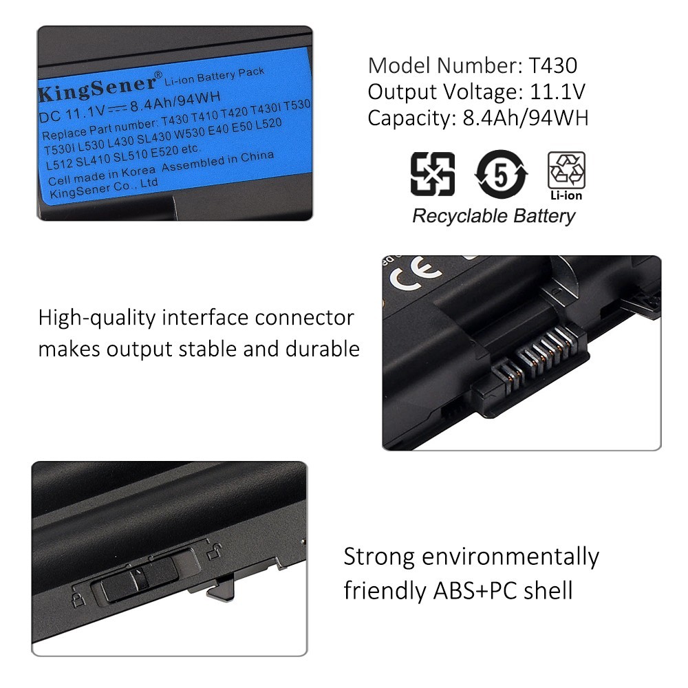 45N1007 45N1006 Battery For Lenovo ThinkPad T430 T530 W530 L430 T430i 70++ 9CELL