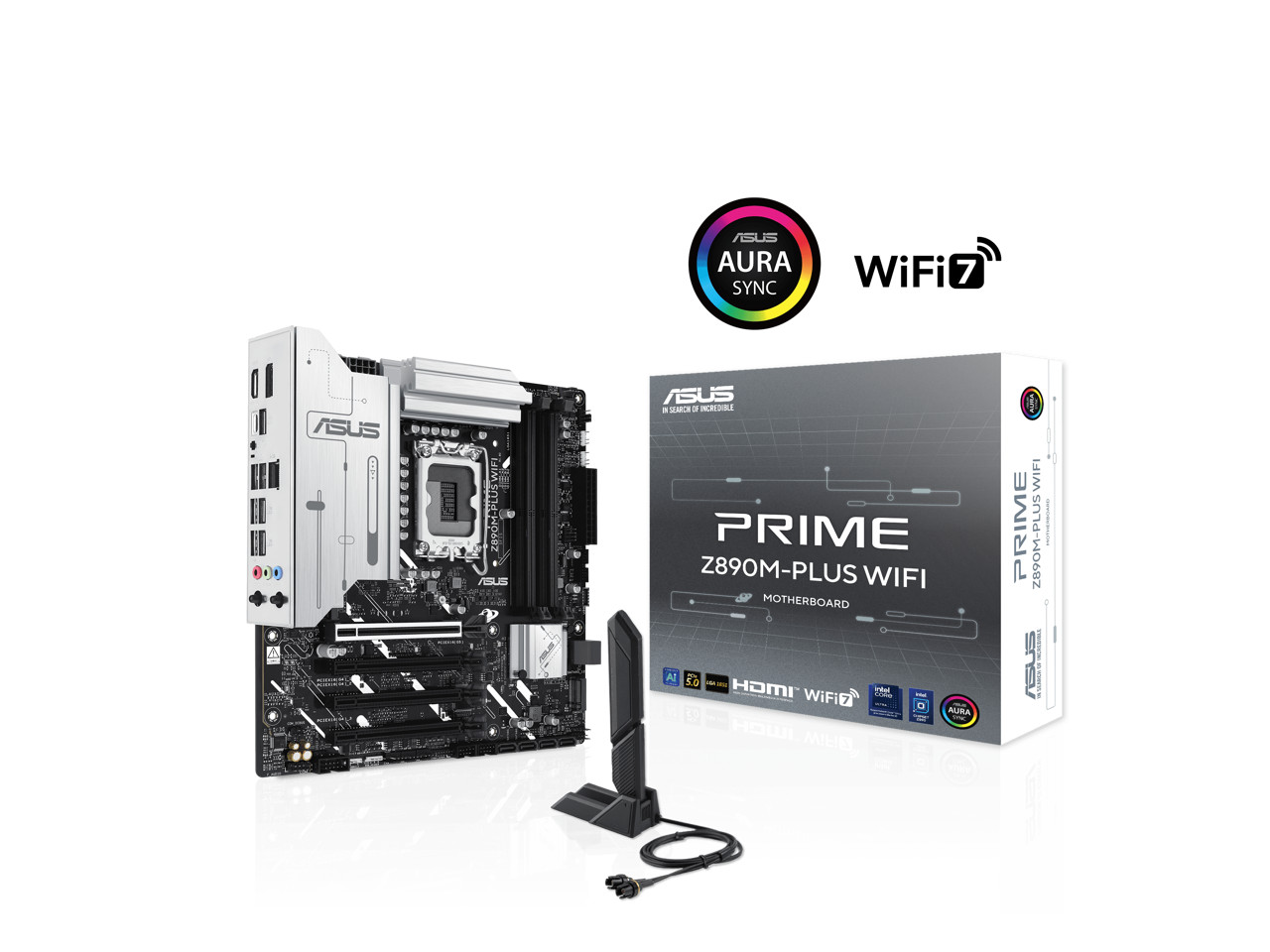 ASUS PRIME Z890M-PLUS WIFI Z890 LGA 1851 mATX motherboard, Intel® Core™ Ultra Se