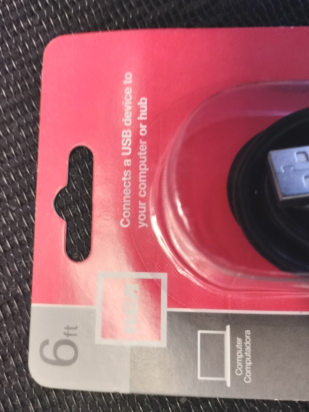 RCA Computer USB 2.0 A to B Cable 6-Feet (TPH520R)