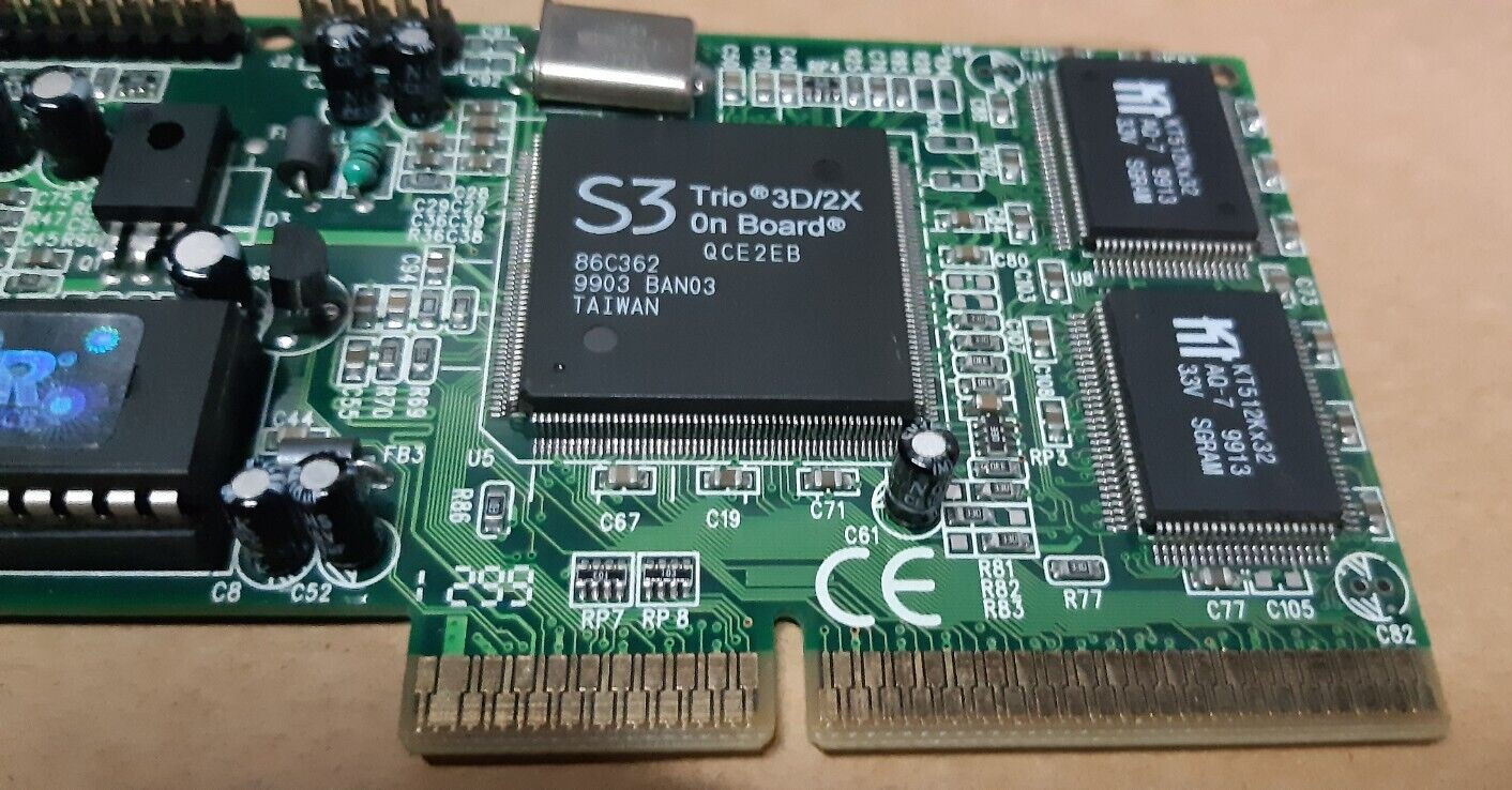 S3 TRIO 3D/2X ON BOARD AGP Video GRAPHICS CARD