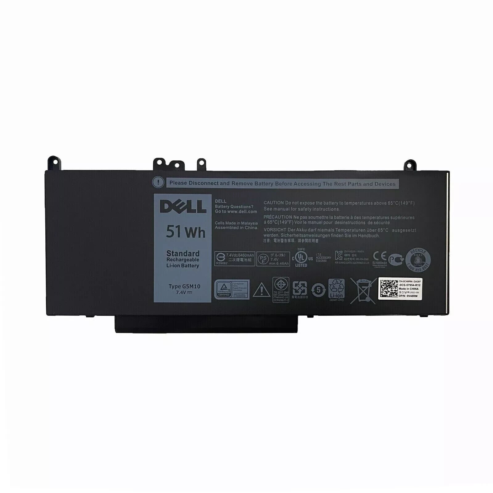 Genuine 51WH G5M10 Battery for Dell Latitude E5450 E5550 E5570 E5470 E5270 8V5GX