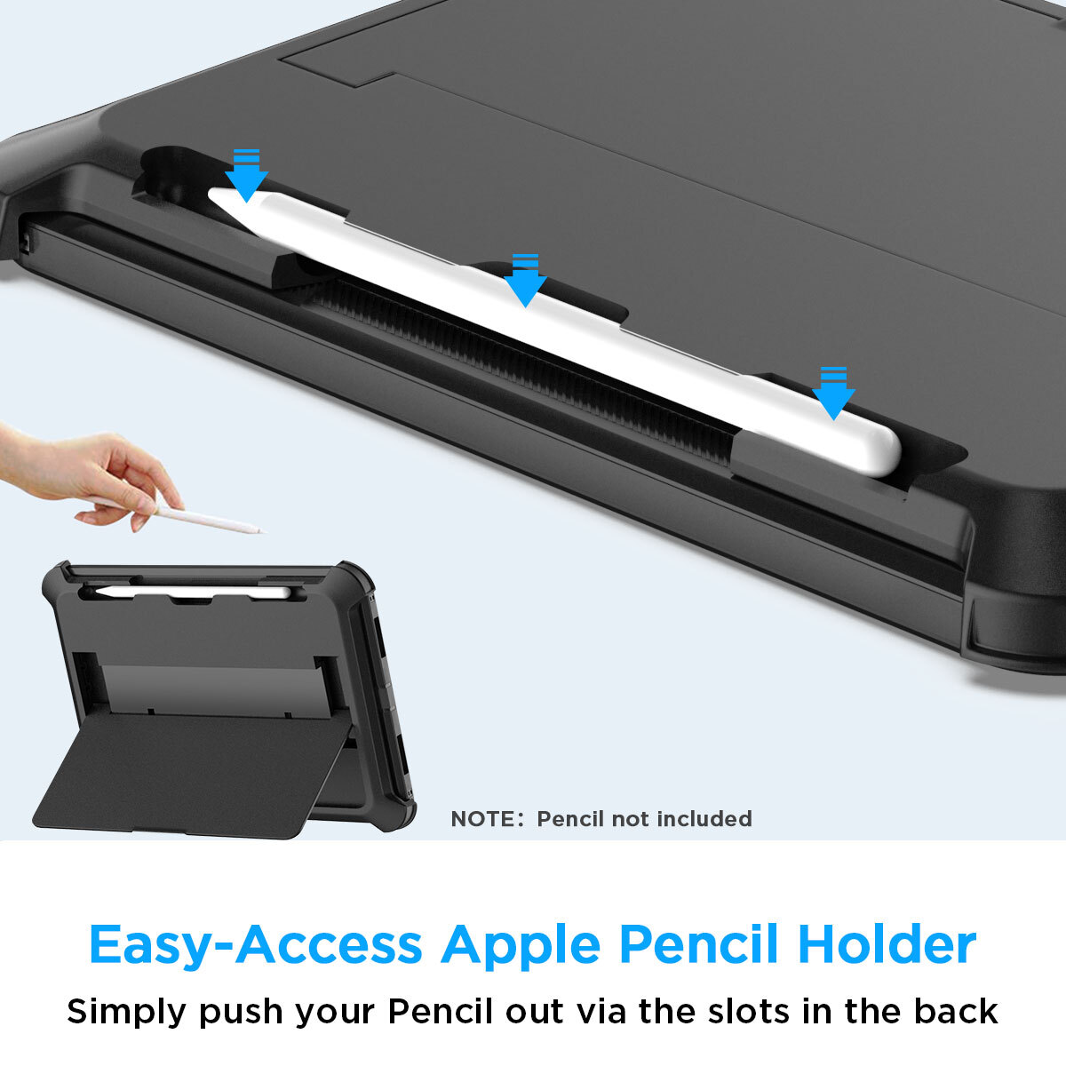 For Apple iPad A16 Case 11 inch 2025 Heavy Duty Shockproof Military Stand Cover