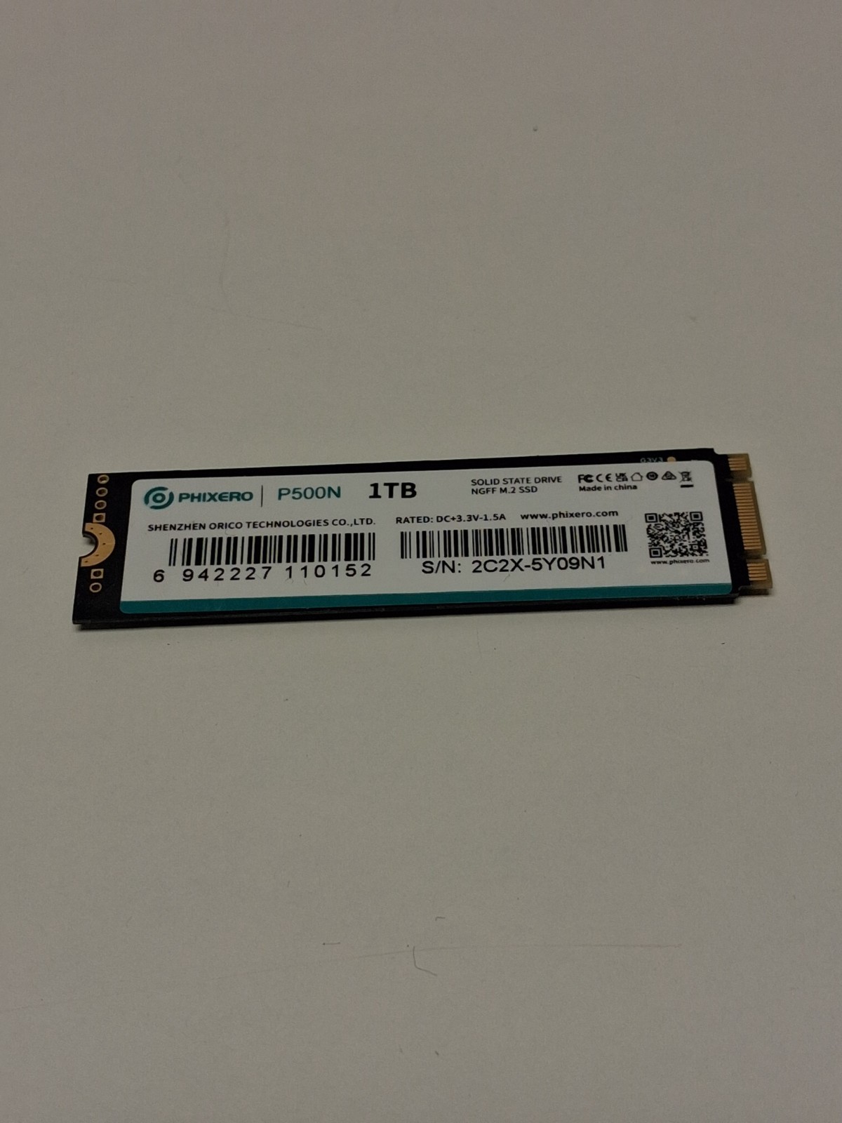Phixero P500N 1TB M.2 SSD SATA Keyed