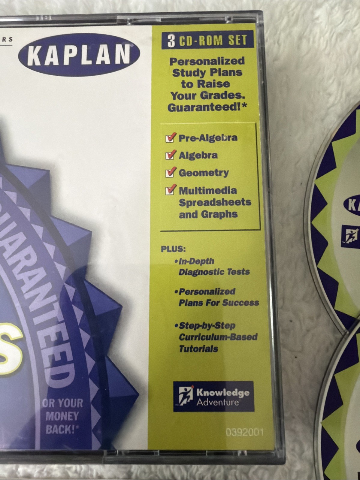 Kaplan Higher Score Mathematics High School PC CD ROM Pre Alegbra Geometry VTG