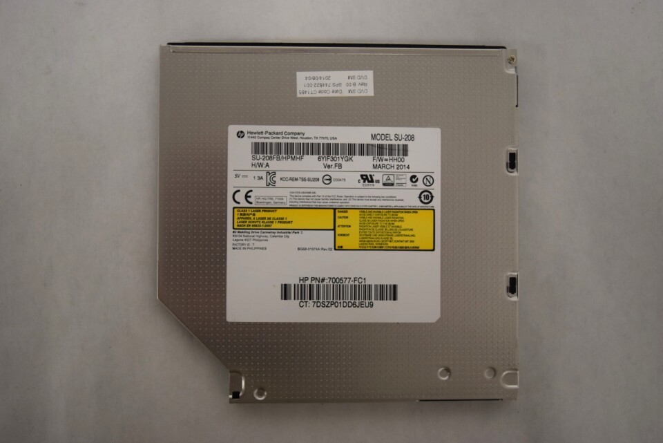 HP DVD-RW Supermulti Dual-layer Optical Drive SATA Interface 12.7 – 700577-FC1