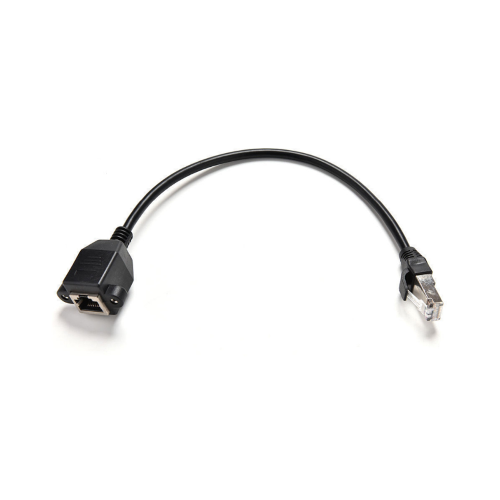 RJ45 Male to Female Screw Panel Mount Ethernet LAN Network Extension Cable