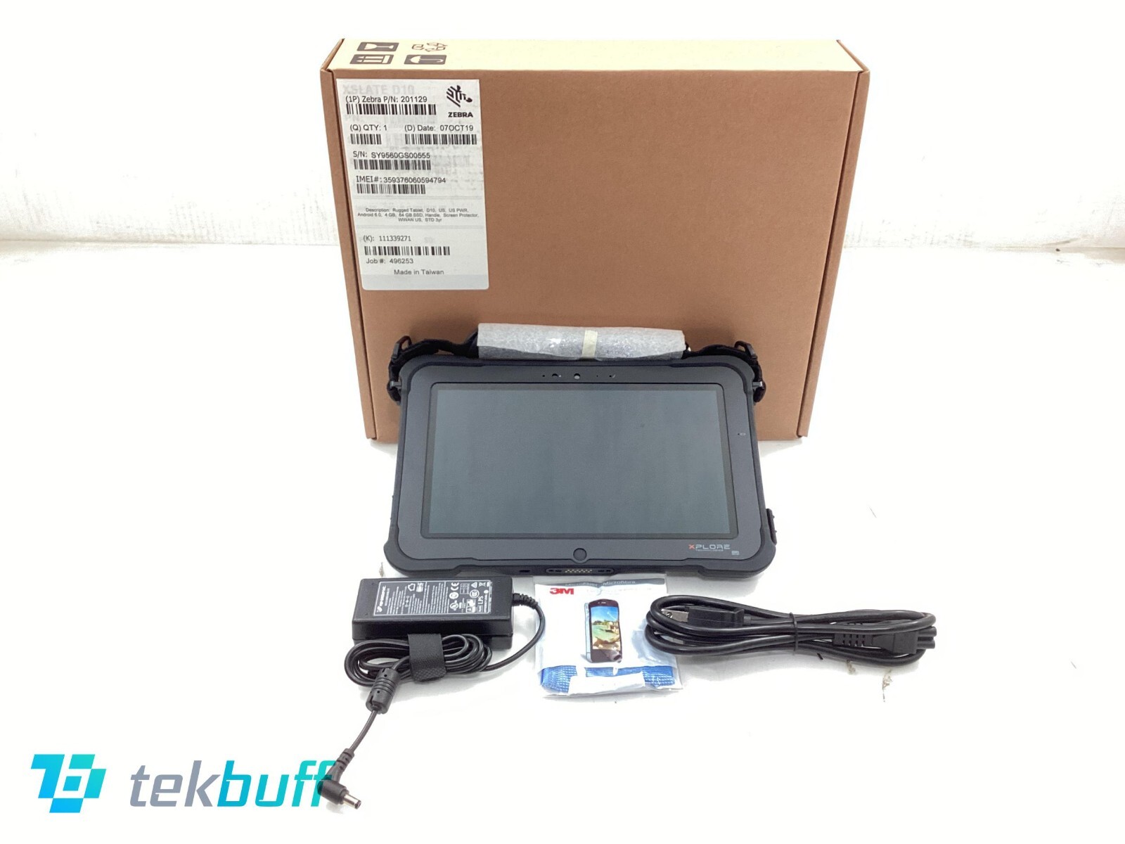 Zebra D10 10.1″ Rugged Tablet Android 6.0 4GB 64GB SSD 4G LTE – 201129