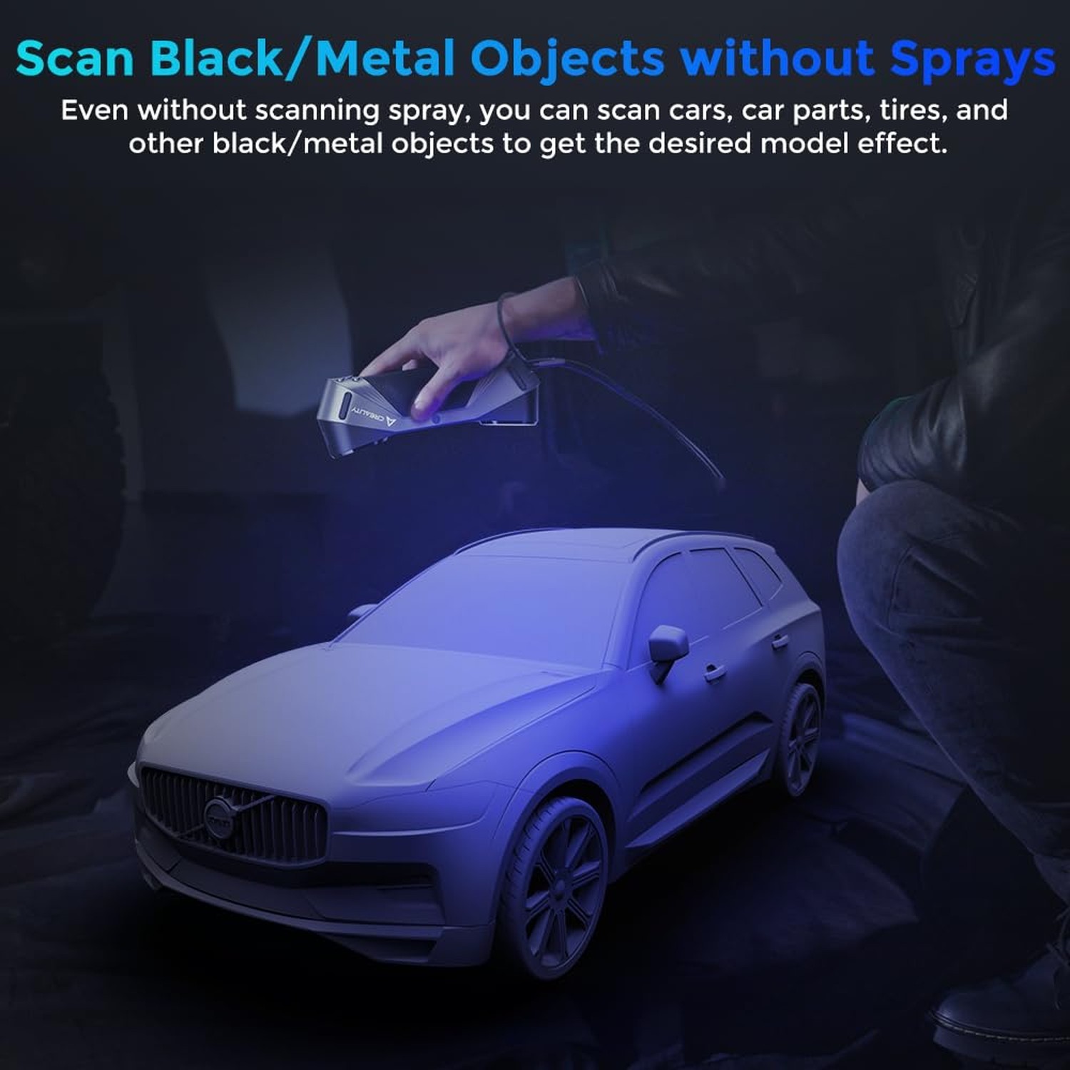 Creality 3D Scanner CR-Scan Raptor, Upgraded Handled 3D Scanner with Blue Las…