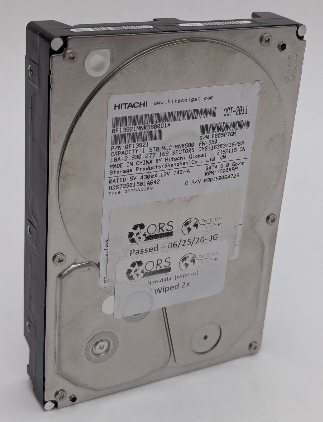 Hitachi Deskstar 1.5TB SATA III 7200RPM 64MB 3.5″ Hard Drive HDD HDS723015BLA642