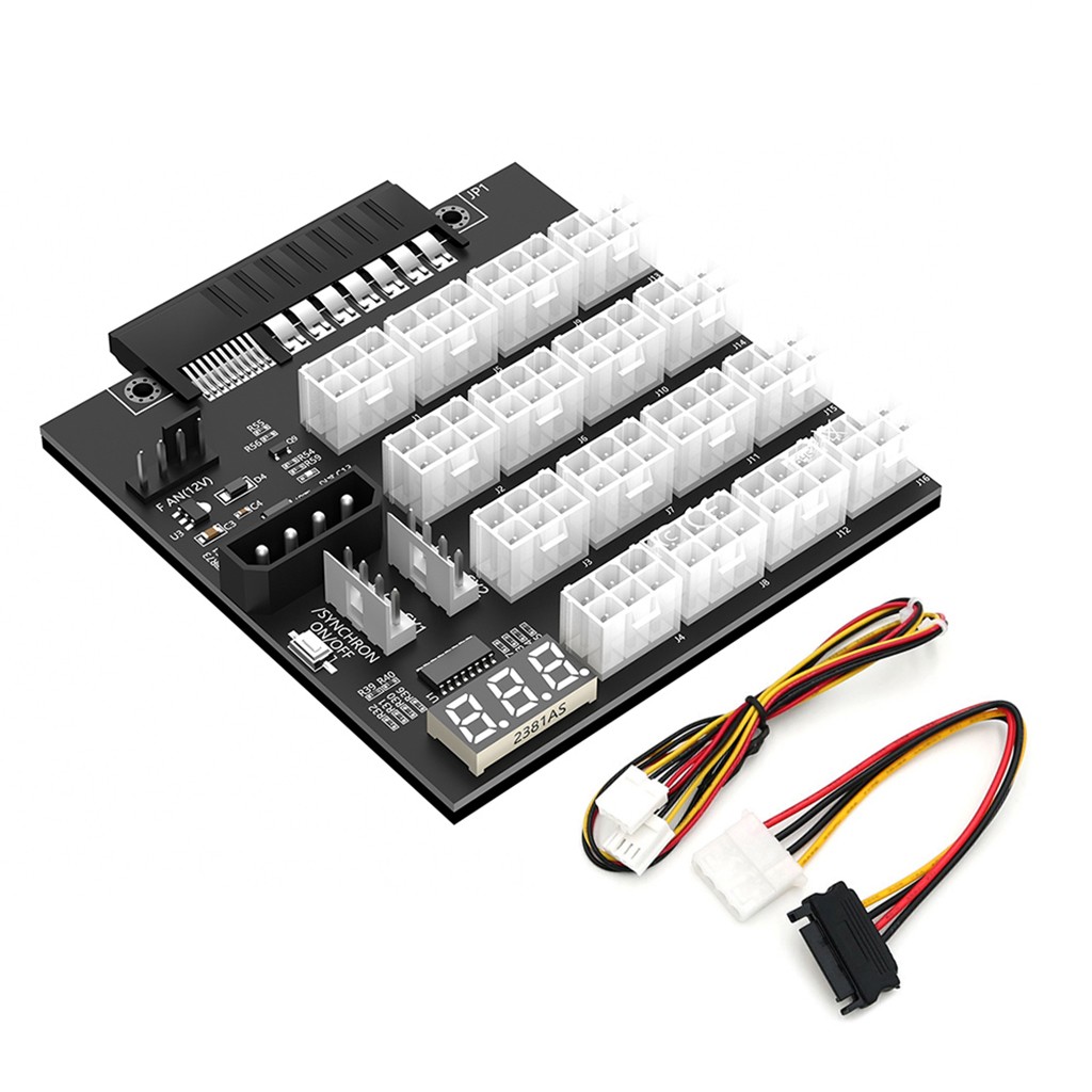 ATX 12x6Pin Breakout Board with flash LED for HP 733428-101 720620-B21