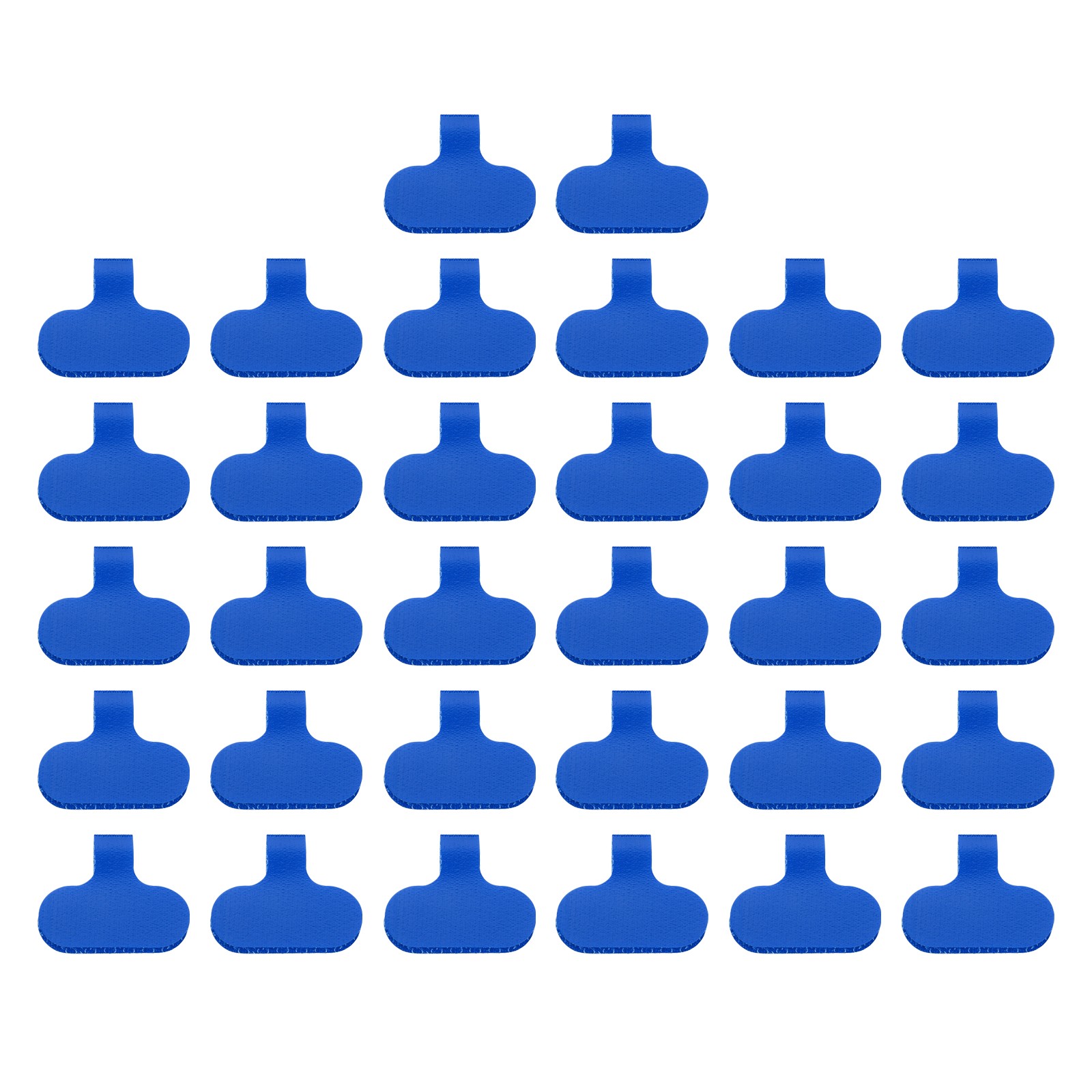 2.4 x 1.5 Inch Cable Labels, 32 Pcs Electronic Cable Identification Tags, Blue