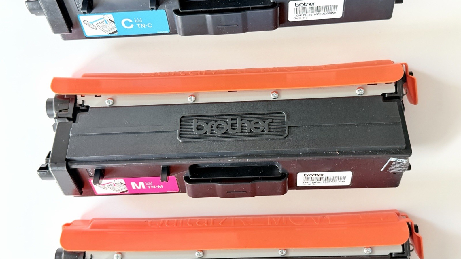 Genuine Brother OEM Color Toner Cartridges CMY, Lot of 3, Untested