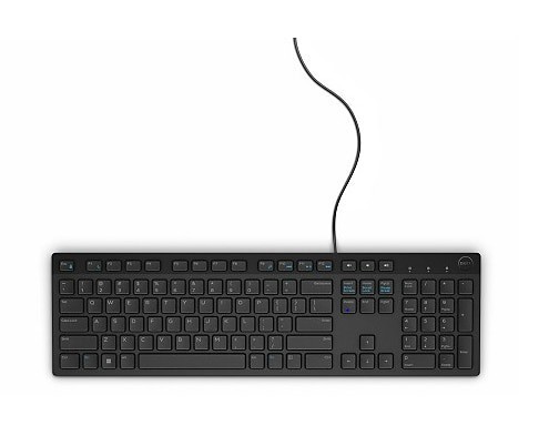 Dell KB216-BK-US Black USB Wired Slim Keyboard