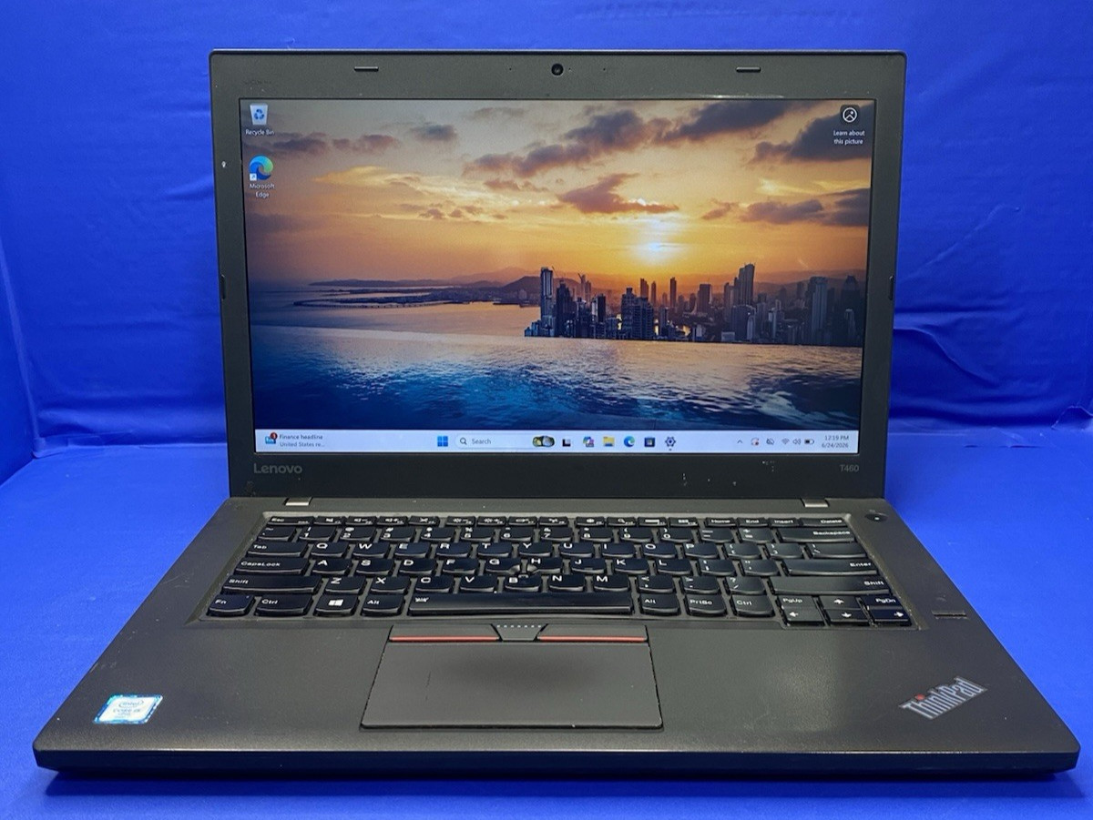 Lenovo ThinkPad T460 14″ Core i5-6300U @ 2.40GHz 8GB RAM 128GB SSD Windows 11 P