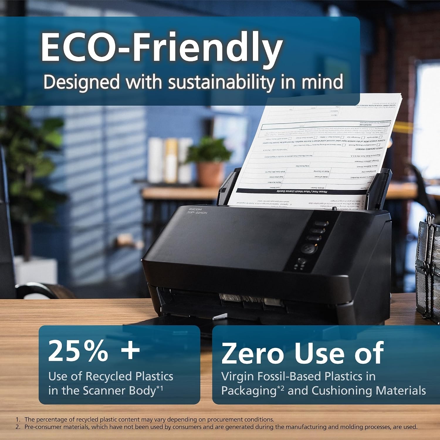 ICOH SP-2240N Easy-to-Use Compact Color Duplex Document Scanner 75
