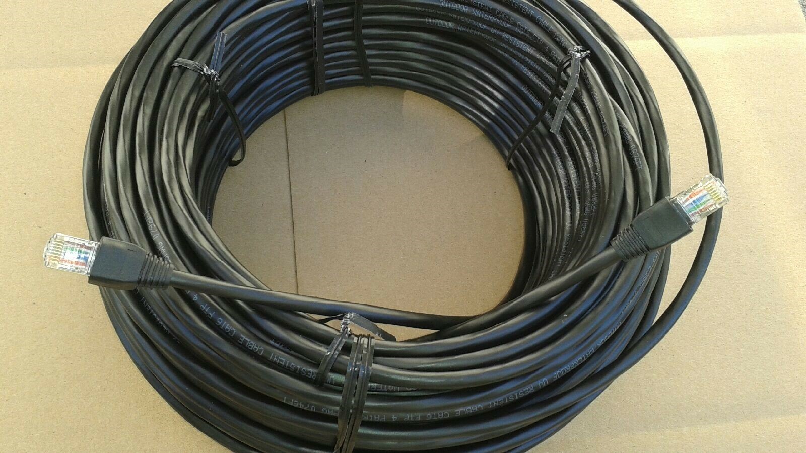 400 ft  CAT-6 SHIELDED Outdoor Indoor Ethernet Cable UV Direct bury RJ45 Cable