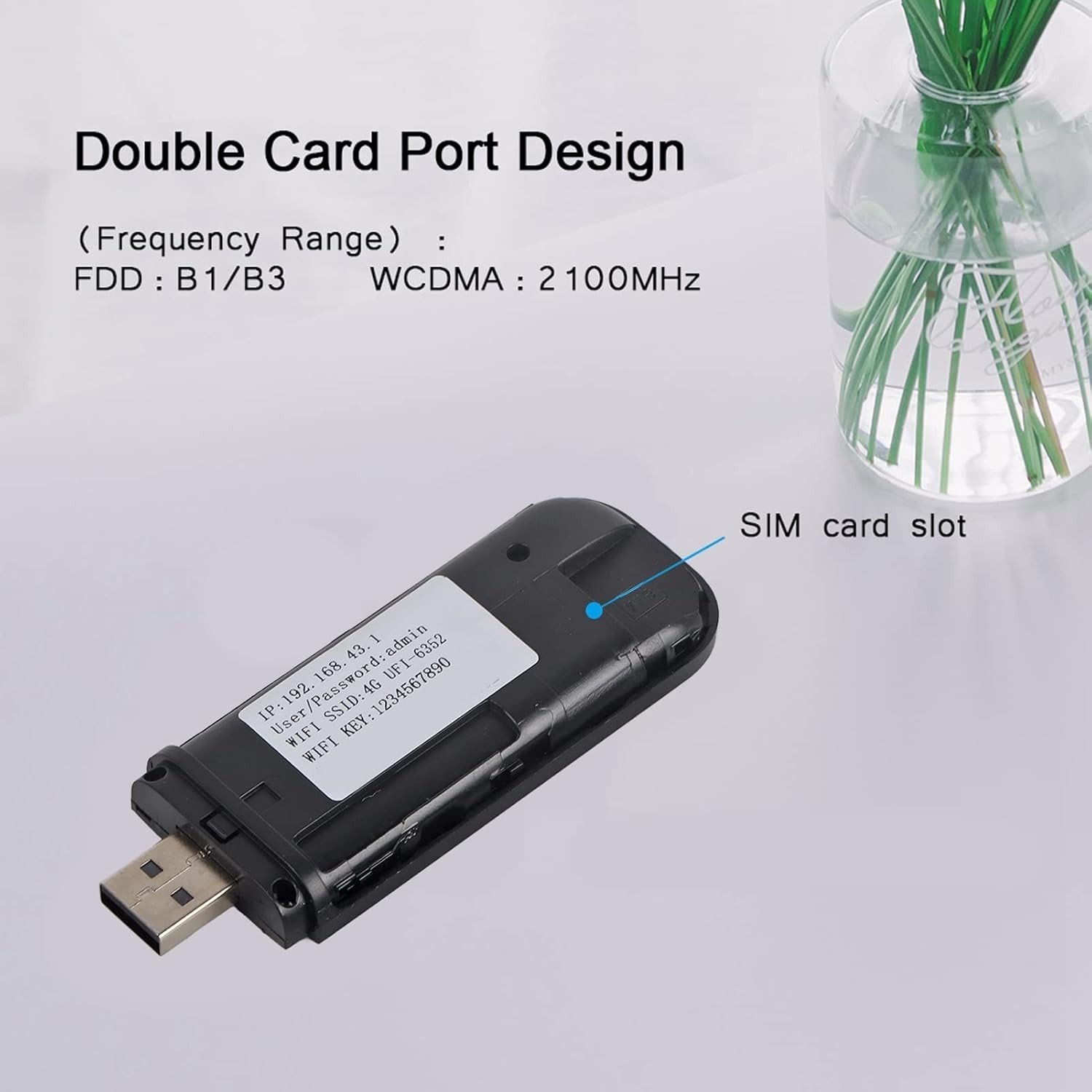 Plug-and-Play 4G LTE USB Router with 512MB Memory – Ideal for On-the-Go Users