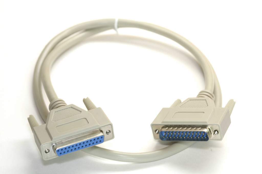 3FT DB25-Male to DB25-Female Cable Beige Extension