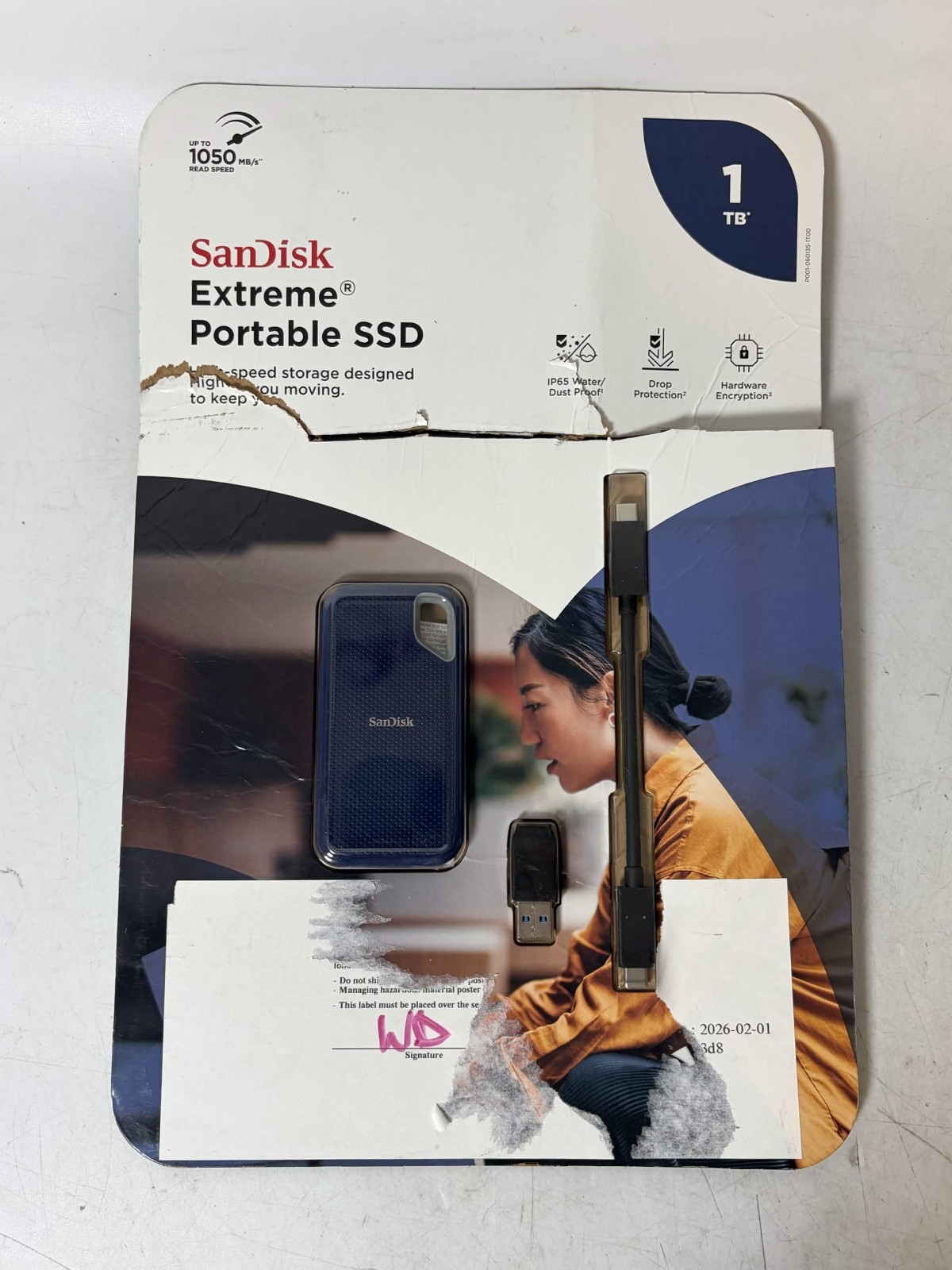 sandisk 1tb extreme portable external SSD SDSSDE53-1T00-ASRB ✅
