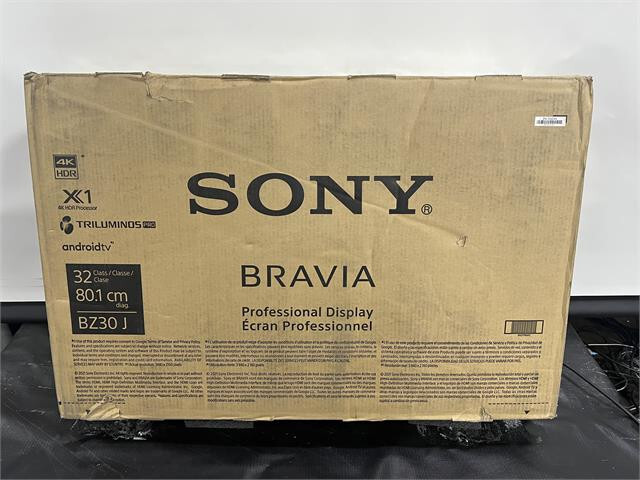 SEE PICS! Sony 32-in 4K UHD Commercial Digital Display Android Monitor FW32BZ30J
