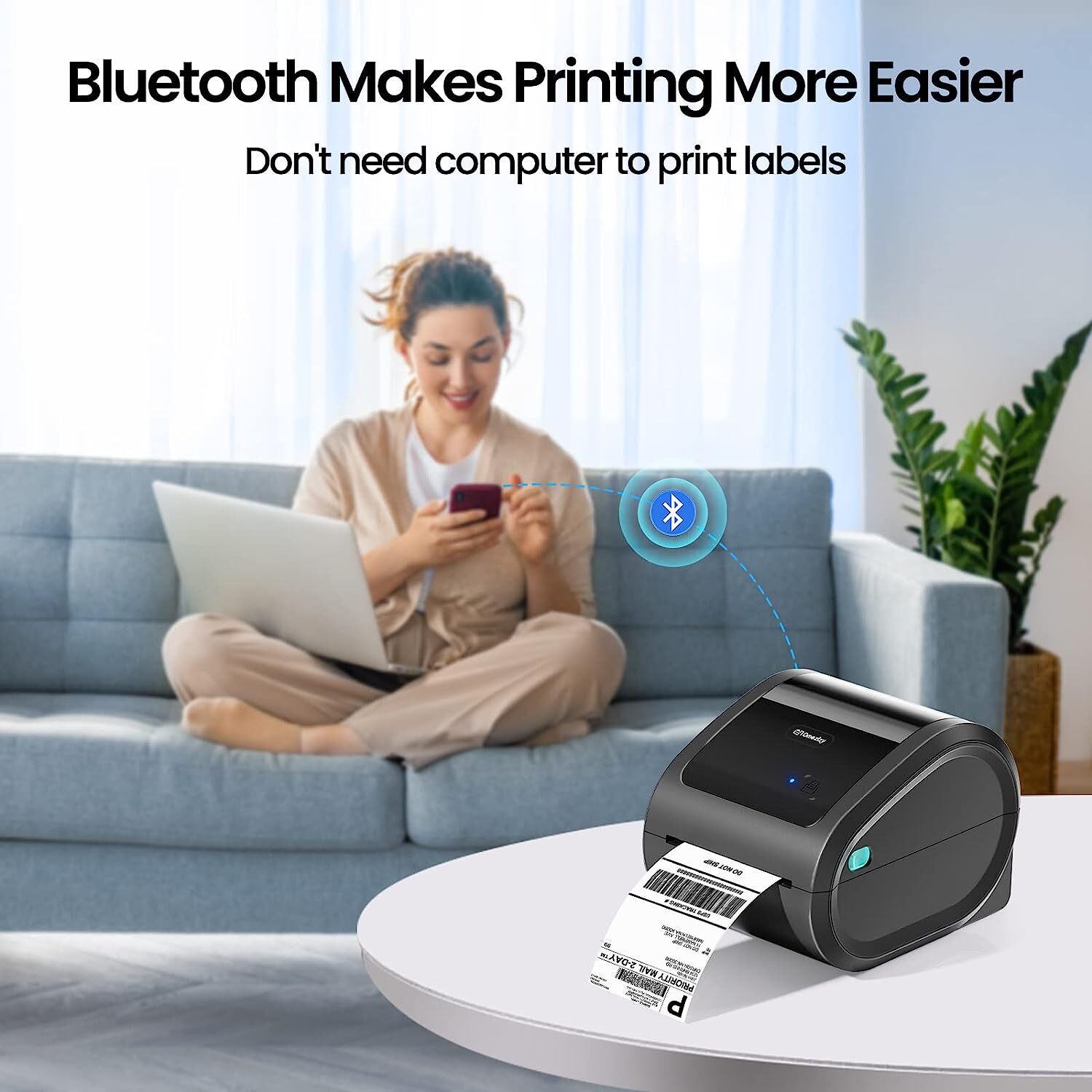 Bluetooth Thermal Shipping Label Printer for Shipping Packages Label Maker Lot
