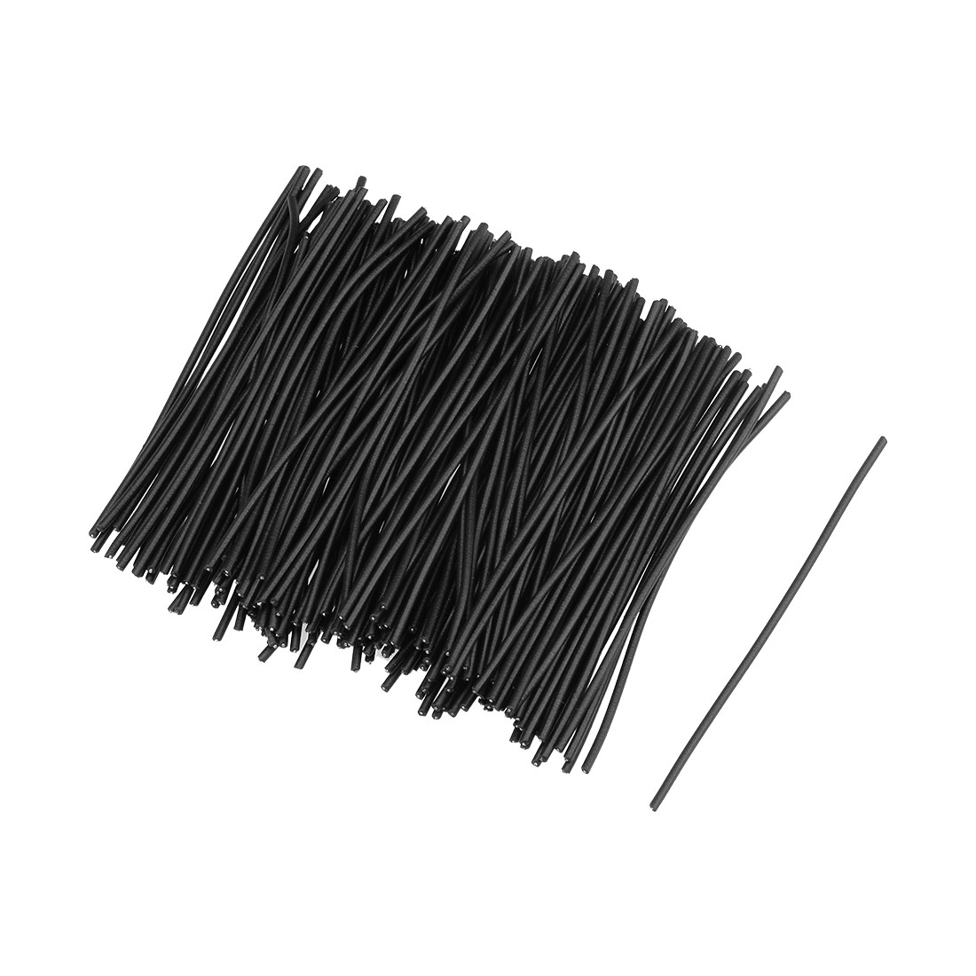 2.4 Inches Metallic Twist Ties Reusable Cable Cord Wire Ties Black 500pcs