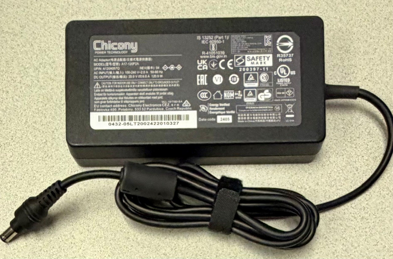 NEW ​Chicony 120W 5.5mm Charger AC Adapter P/N A17-120P2A A120A057Q