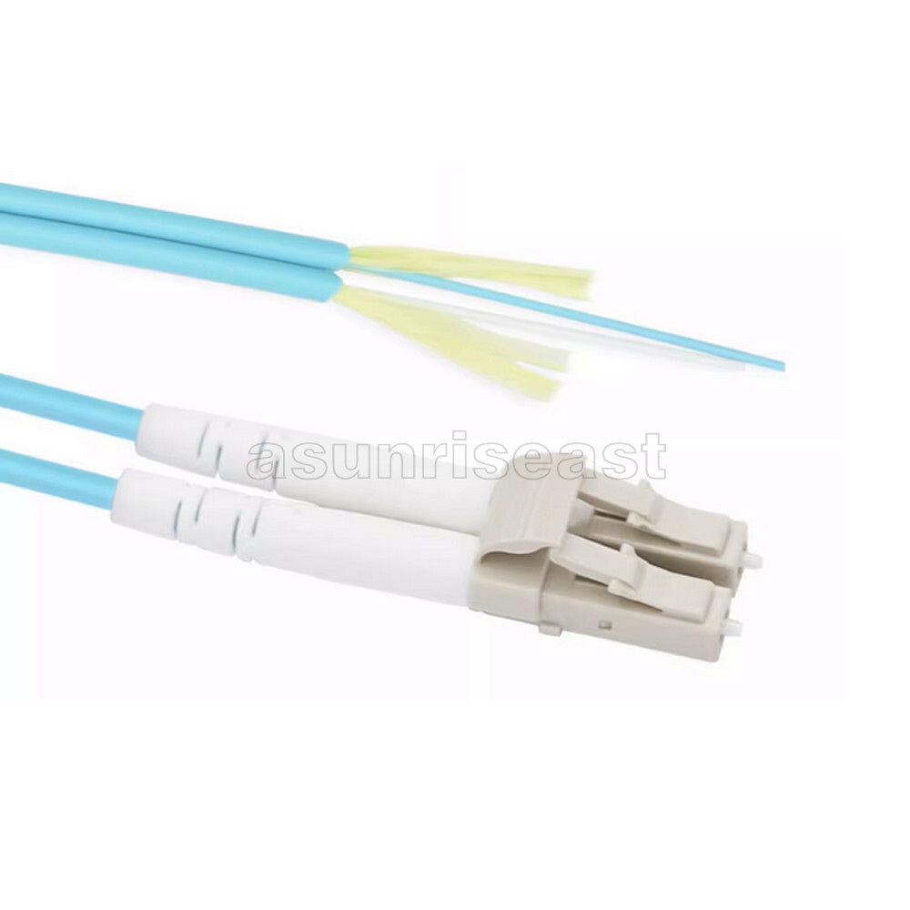 LC to LC 100Gbps OM4 Multimode Duplex Fiber Optic Patch Cord Jumper 1-40m lot