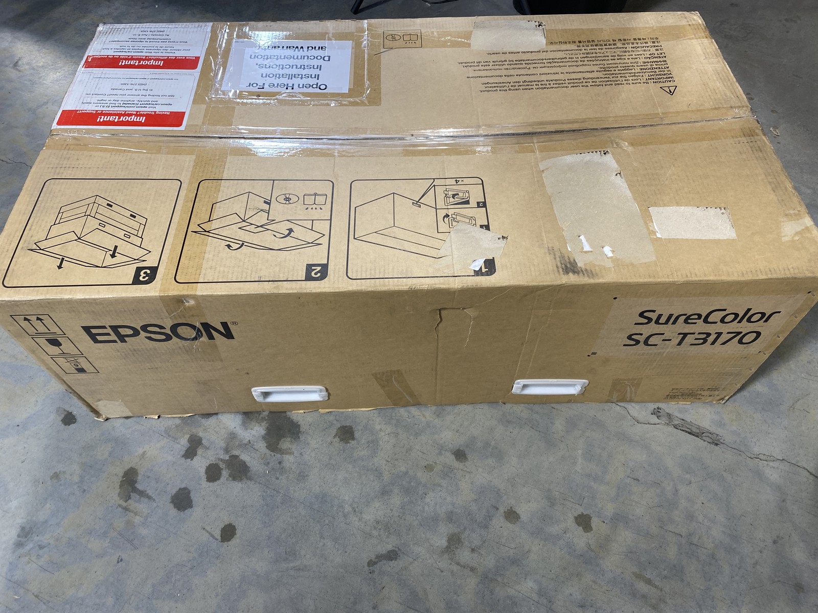 Epson SureColor SC-T3170SR Wireless Color Inkjet 24″ Large-Format Printer -White