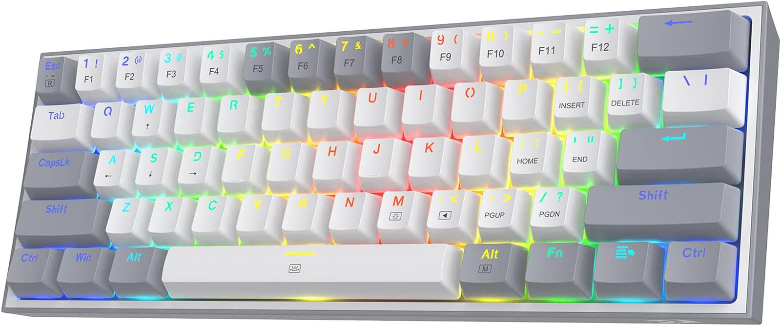 K617 Wired 60% Compact Hot-Swap RGB Gaming Mechanical Keyboard | 61 Keys Design