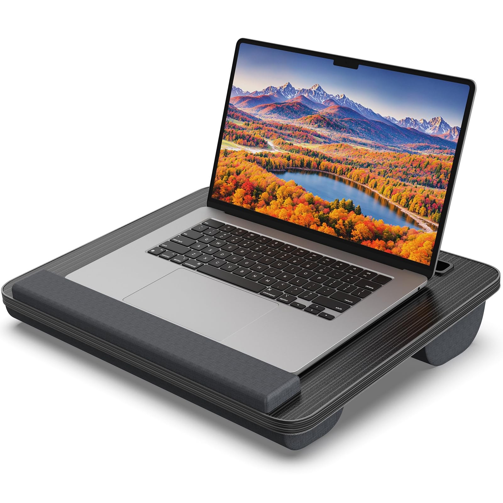 HETTHI Portable Lap Desk, Laptop Stand for Bed with Medium 15.5×12.7in, Black