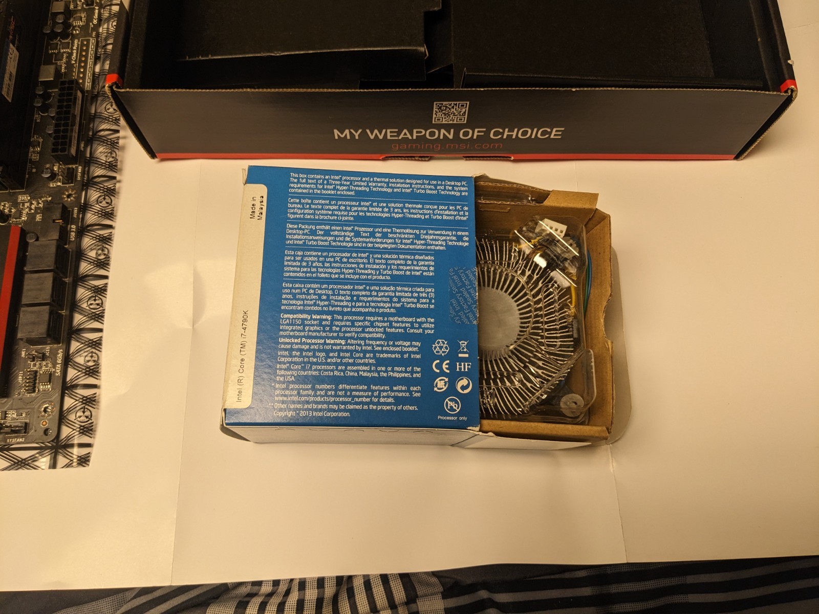 MSI Z97 GAMING 5 Motherboard +Intel Core i7-4790K CPU LGA1150 DDR3 32GB