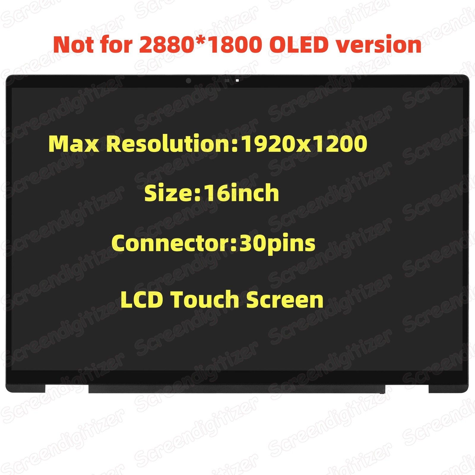 16″For HP Envy x360 2-in-1 16-AC0023DX 16-AC0033DX LCD Touch Screen Digitizer