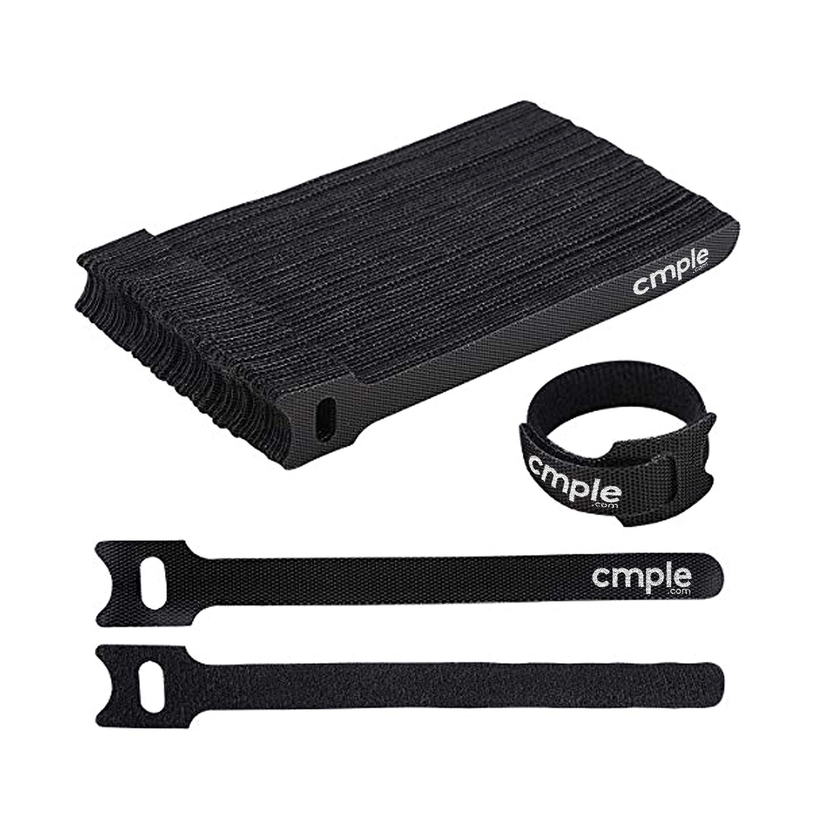 Adjustable Cable Straps 6″ Hook Loop Cable Ties Nylon Sticky Wire Organizer