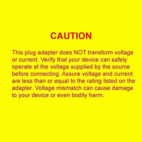 , 3 Prong Power Plug Adapter, Australia AS3112 Receptacle to USA NEMA 5-15P