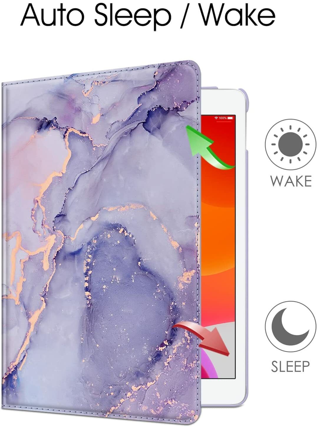 360 Rotating Case For Apple iPad 10.2″ 9th /8th Gen Stand PU Leather Smart Cover