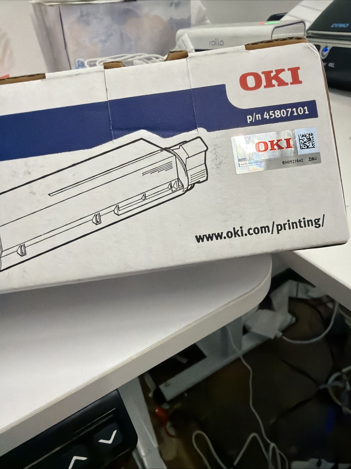 New Genuine OEM 45807101 B412 Black Standard Capacity Toner Cartridge 3K