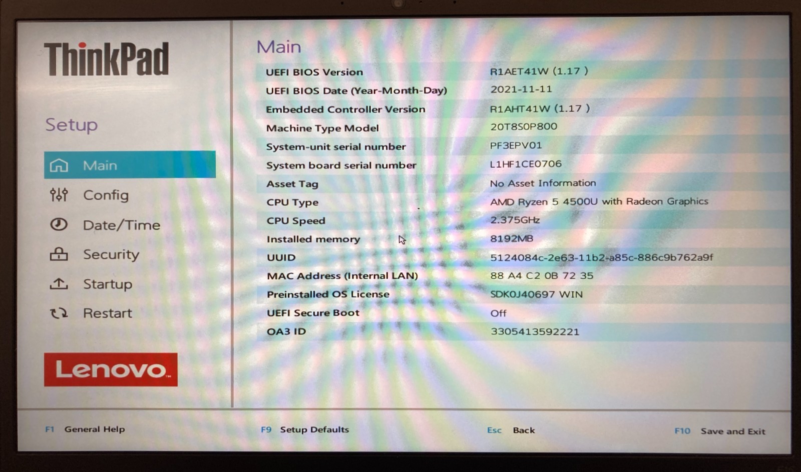 Lenovo ThinkPad E15 Gen 2 15.6″ Laptop AMD Ryzen 5 4500U 8GB 512GB NVMe, As Is