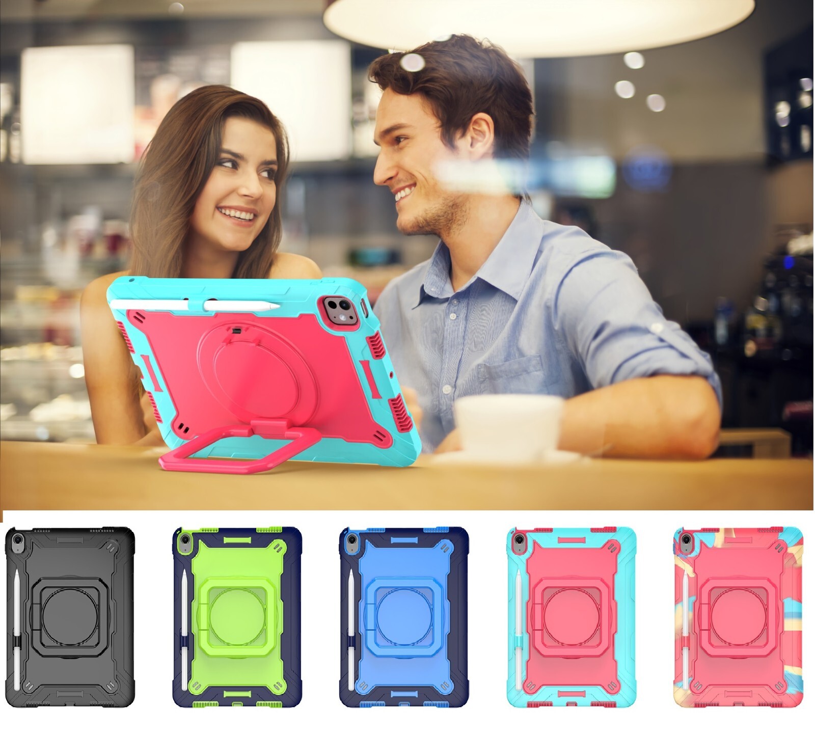 For Apple iPad Air 5/4th Generation 10.9-inch (2022/2020) Smart Stand Case Cover