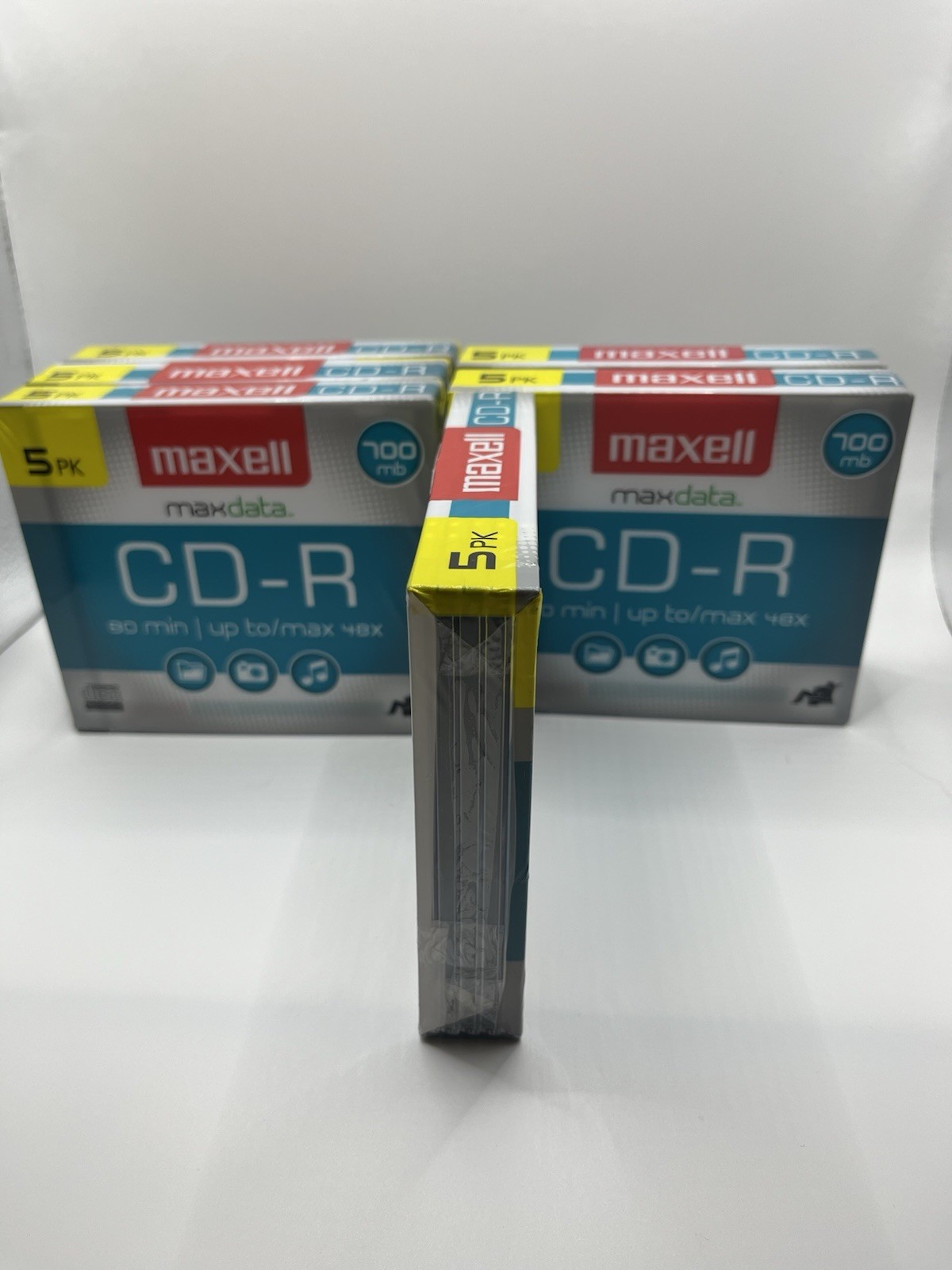 Maxell Maxdata CD-R 700MB 80min 48x Recordable (6) 5-Pack Slimline Jewel Case