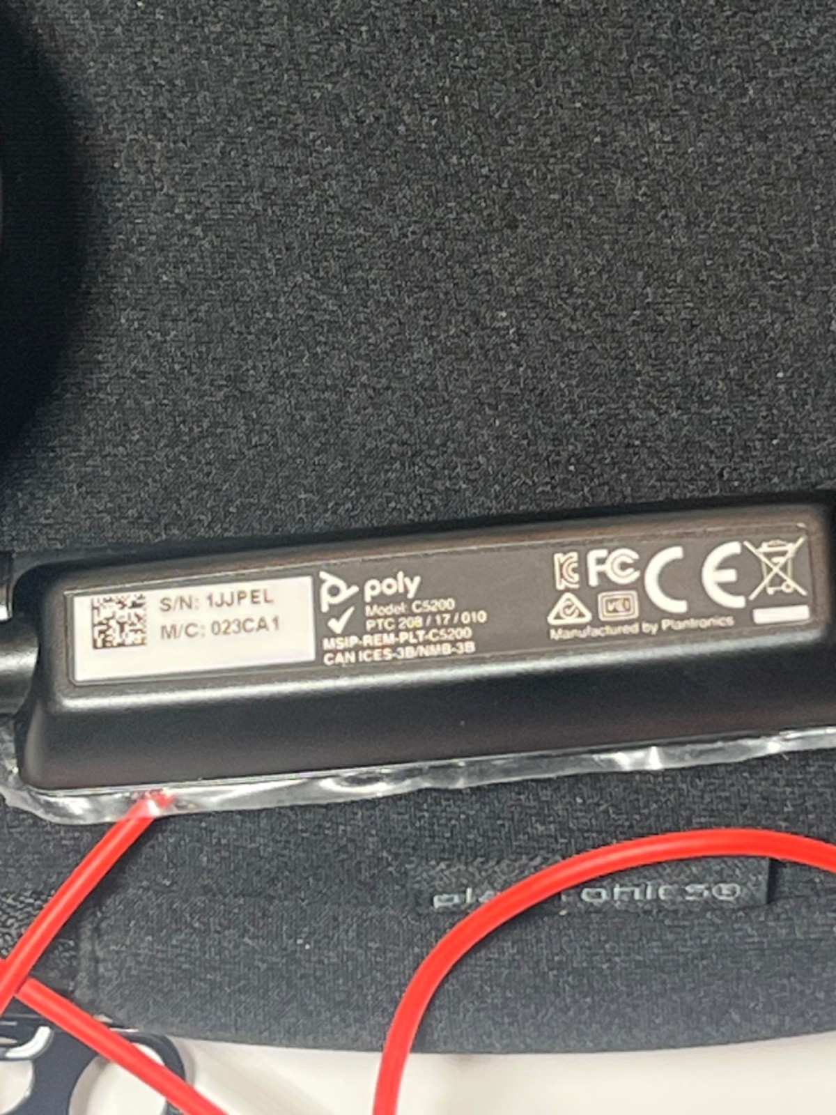 Plantronics C3220 USB Over-the-Ear Headset Black 3220 USB-A Tested