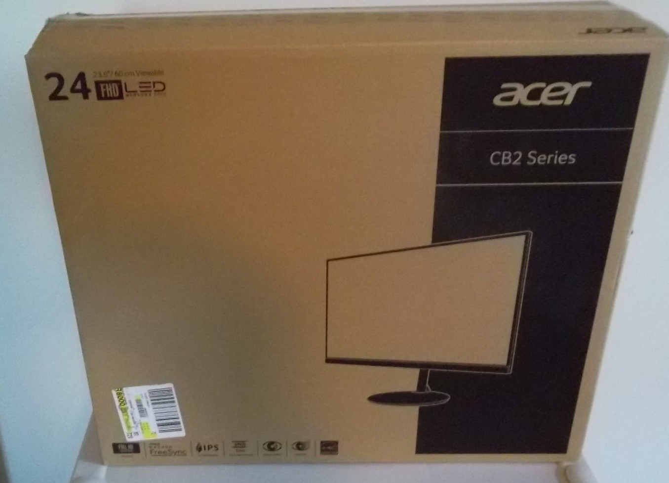 Acer CB242Y BIR 24″ IPS 75HZ LCD Black Monitor with Height Adjustable Stand