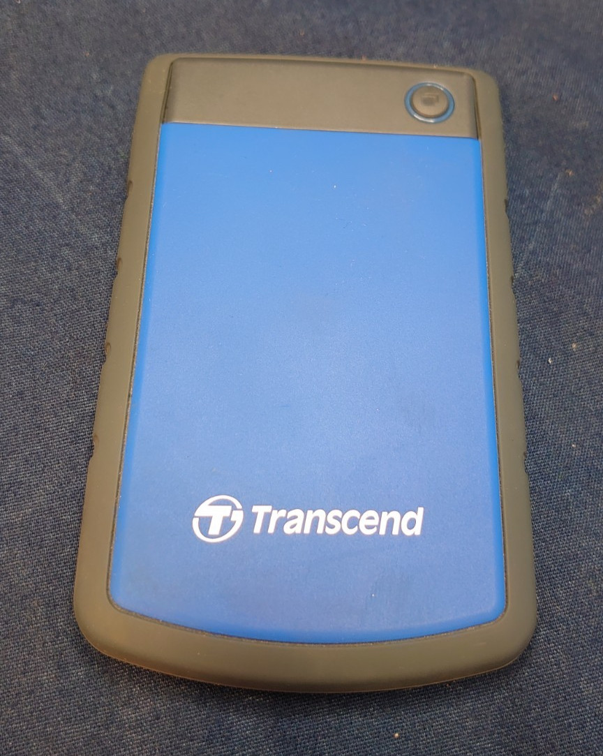 Transcend StoreJet 1TB External Hard Drive.