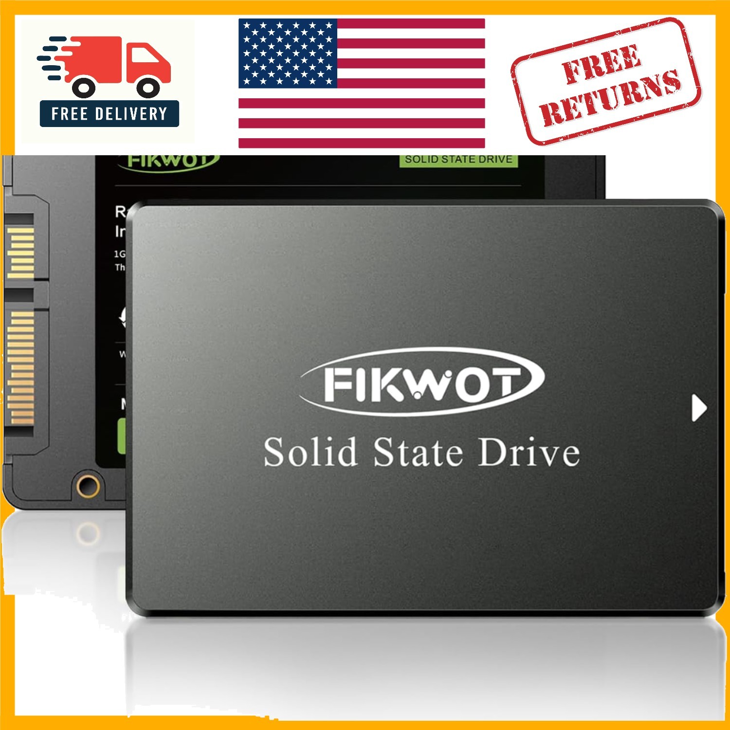 FS810 256GB Internal SSD – 2.5 Inch SATA, Shock Resistant & Hardware Encryption