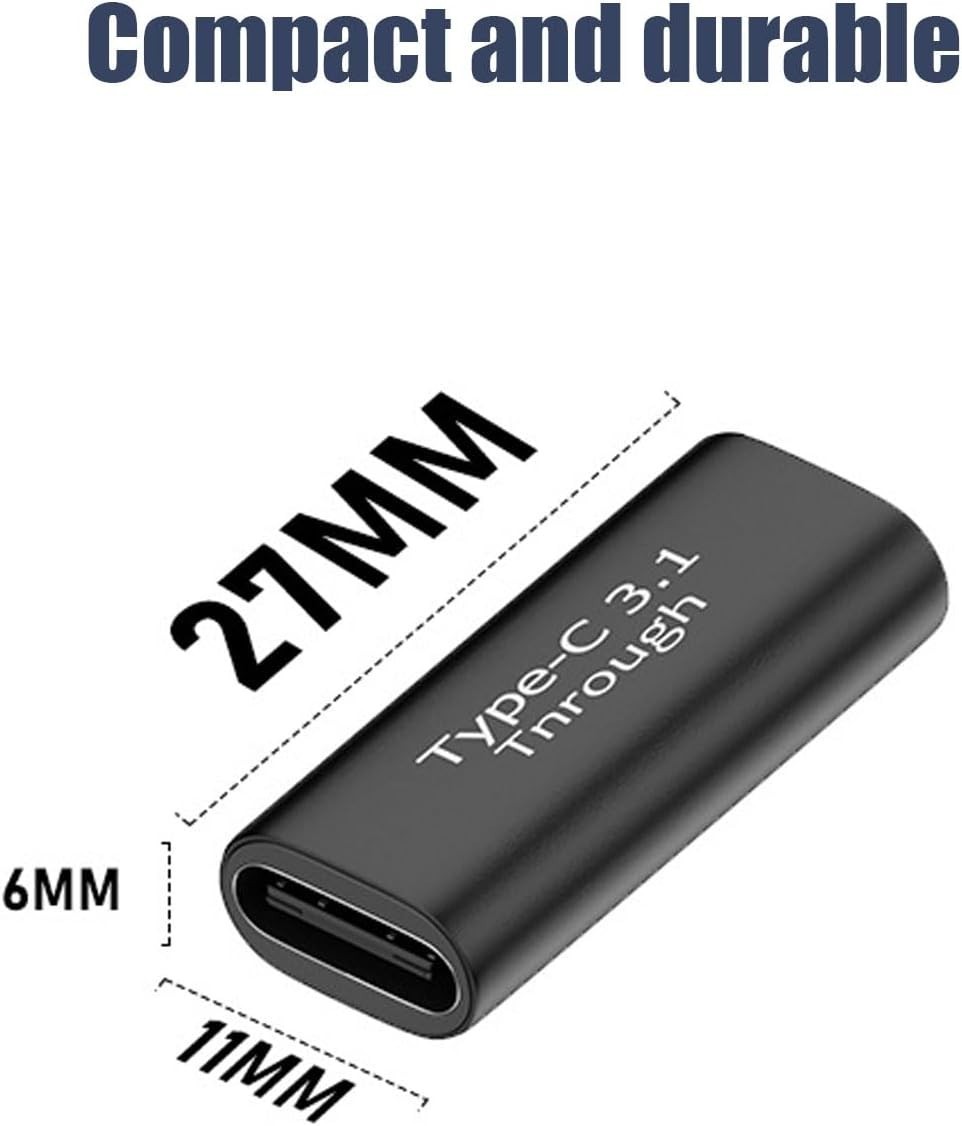 5 Pack USB C Female to Female Adapter.Usbc Extender.Usbc Coupler Supports up to