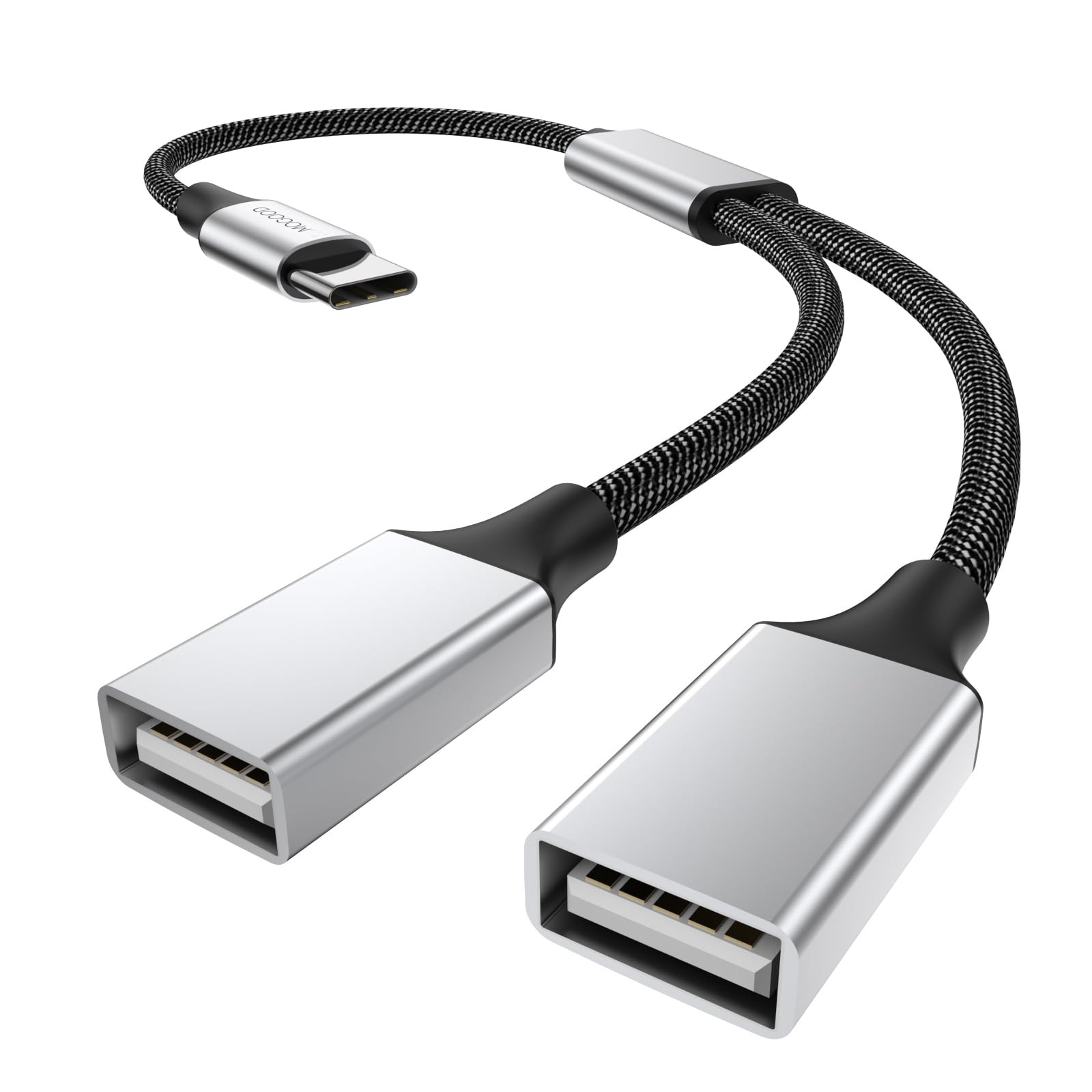 USB C to USB Adapter, Type C Splitter Dual USB 2.0 OTG Y-Cable for iPhone17/1…
