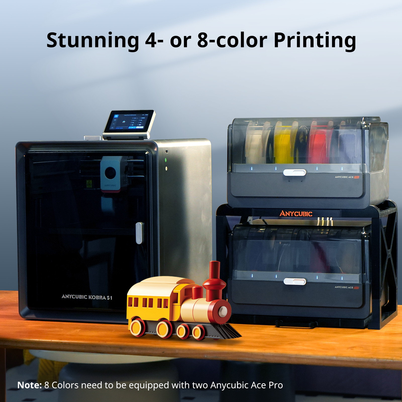 【Refurbished】 ANYCUBIC Kobra S1 Combo 3D Printer CoreXY Multi-color Printing
