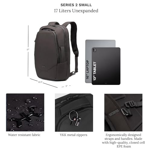 Knack Series 2 Laptop Backpack Fits up to 16 Inch Laptops – Knack Small Black