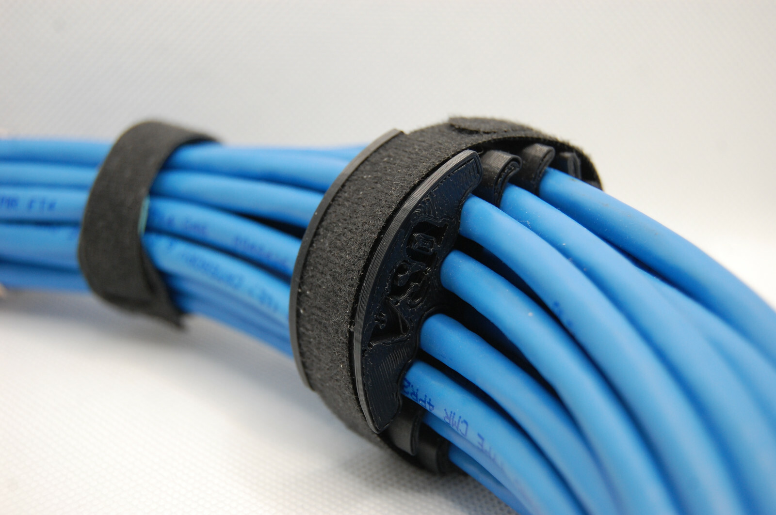 Cable Black Ethernet Comb/Organizer – 24 Hole Cat 5/6 UTP – Comes With Tie – USA