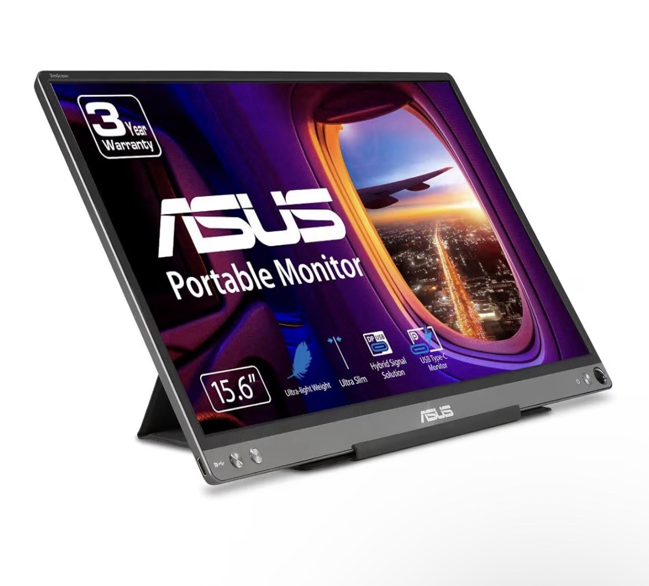 ASUS ZenScreen MB16ACE 15.6″ Full HD IPS LED Portable Monitor – Dark Gray